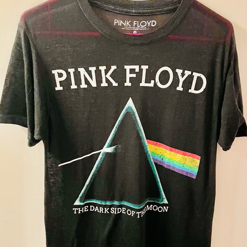 Pink Floyd Black Tee with Dark Side Design
